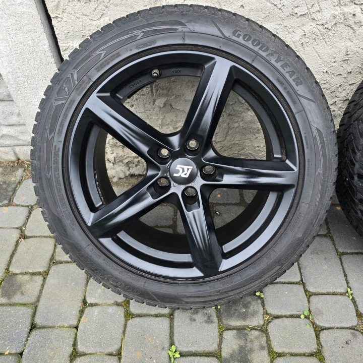 ЛИТЫЕ ДИСКИ BROCK RC 17 ET35 AUDI A4 A5 ЗИМНИЕ ШИНЫ 7 мм 2019 г., фото 2