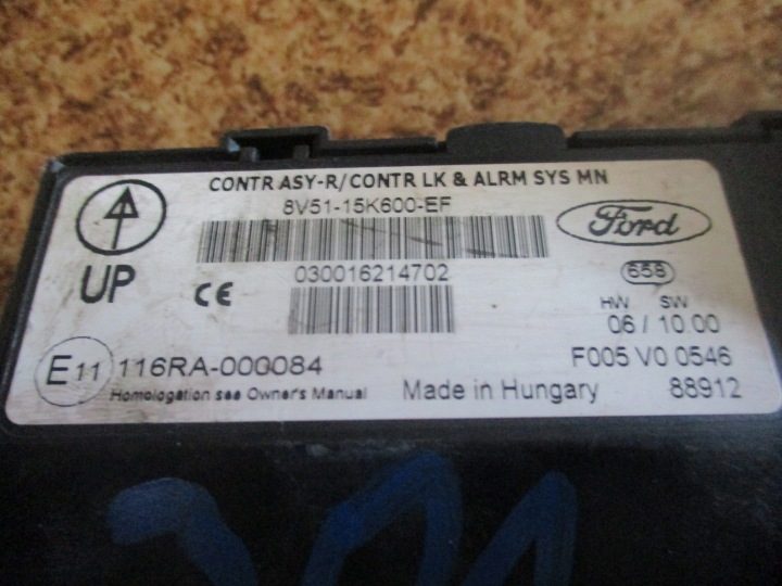 Блок комфорта Fiesta MK7 1.6 TDCI 8V51-15K600-EF, фото 2