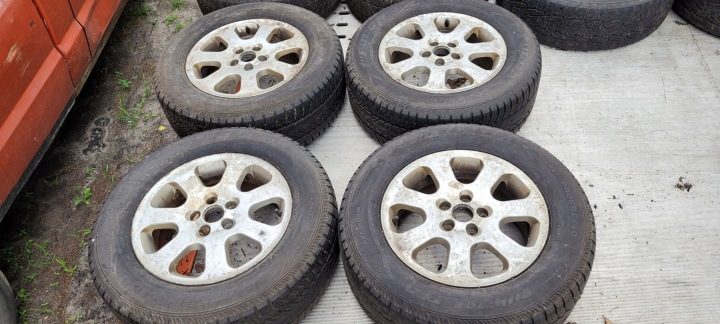 Литые диски с шинами zimowymi 5x100 Forester II SG, фото 1