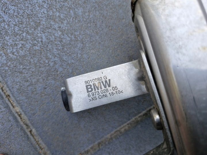 BMW F15 F16 E70 E71 ВЫХЛОП ТРУБА ГЛУШИТЕЛЬ 6973028, фото 2