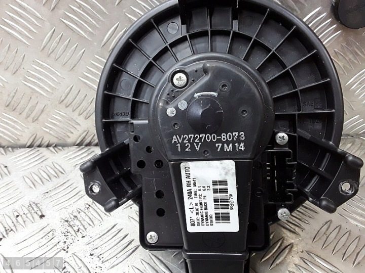 2010 Toyota Auris Вентилятор моторчика вентилятора печки av2727008073, фото 5