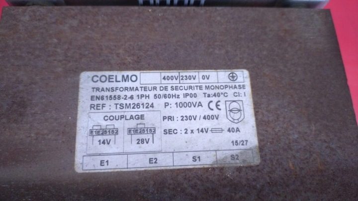 Трансформатор Coelmo TSM26126 № 925/041, фото 4