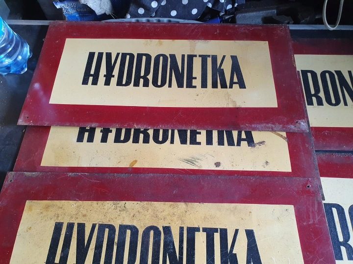 ТАБЛИЧКА INFORMACYJNA ПНР HYDRONETKA ОРИГ. BLASZANA, фото 4