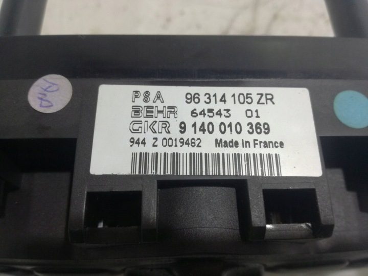 Peugeot 307 Блок управления печкой кондиционера климат-контроль 96314105ZR, фото 6