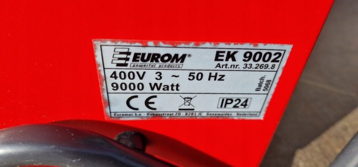 EUROM EK3201 электрический farelka обогреватель отопитель гаражный 3000W, фото 6