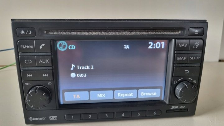 Автомагнитола Nissan штатная 2-DIN Bluetooth RDS AUX, фото 3