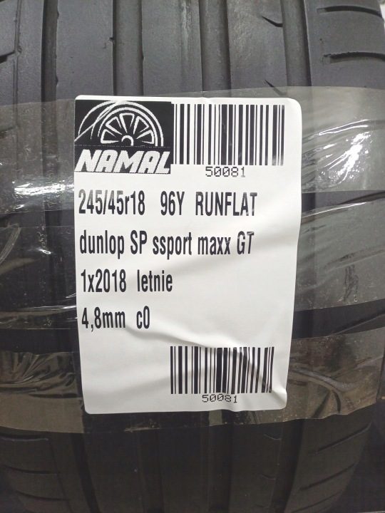 Шина летняя Dunlop SP Sport Maxx GT 245/45R18 96 Y защита диска, Run Flat * - BMW, фото 10
