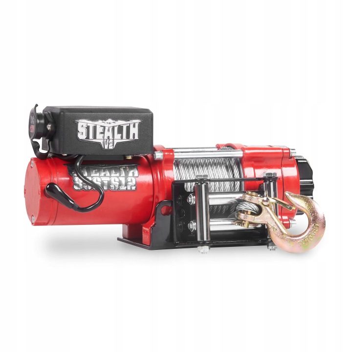 ЭЛЕКТРИЧЕСКАЯ ЛЕБЕДКА STEALTH WINCHES 1588 кг 12 В С STALOWĄ LINĄ 12.8 м, фото 2