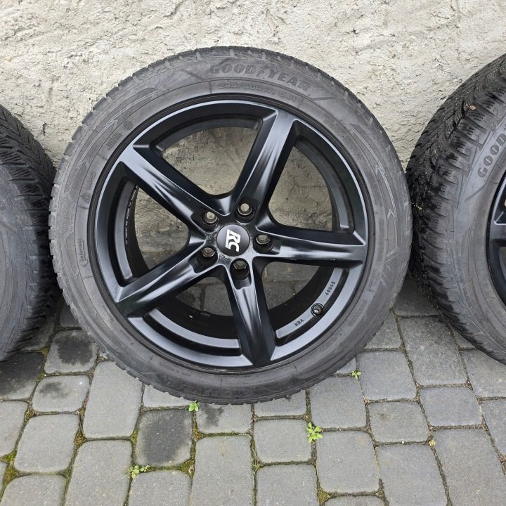 ЛИТЫЕ ДИСКИ BROCK RC 17 ET35 AUDI A4 A5 ЗИМНИЕ ШИНЫ 7 мм 2019 г., фото 6
