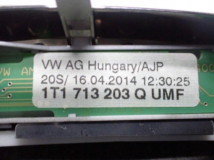 РУЧКА ЧЕХОЛ КУЛИСА КПП 1T1713203Q DSG VW TOURAN I II 1T 14 г., фото 6