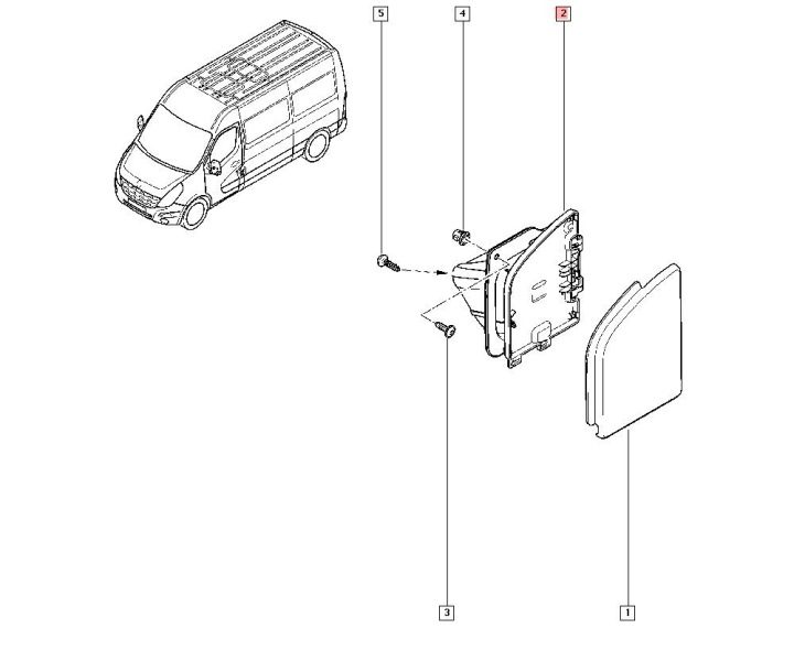 Лючок горловины бензобака Master III Movano B 781200017R Master III Movano B, фото 2