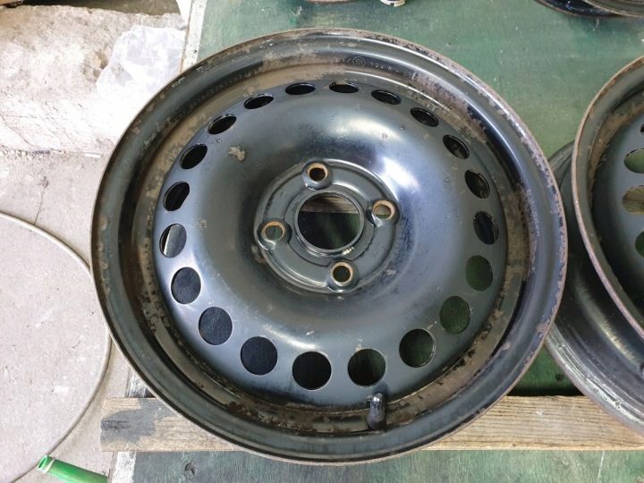 4× Штампованный диск Opel OE 5.0" x 14" 4x100 ET 38, фото 4