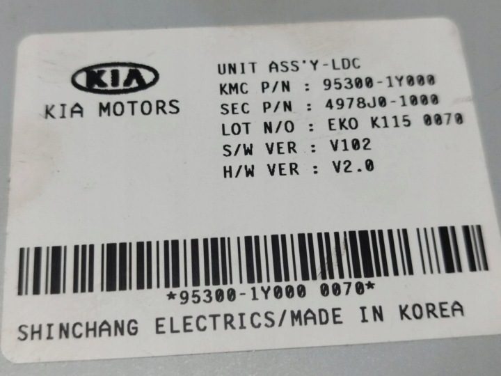 2012 KIA Picanto Модуль / Блок управления ЭУР руля 953001Y000, фото 8