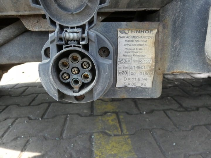 STAŁE PLUSY+HAK БУКСИРОВОЧНЫЙ +WIĄZKA13PIN7P+ADAPTER RENAULT TRAFIC2II 2001-14, фото 5