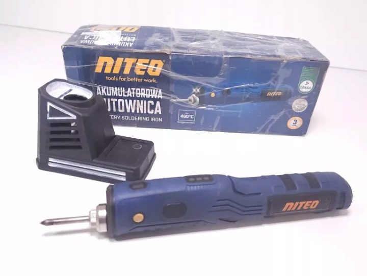 ПАЯЛЬНИК АККУМУЛЯТОРНЫЙ 37V Z KONTROLĄ ТЕМПЕРАТУРЫ 450°C LEKKA I PRECYZYJNA, фото 1