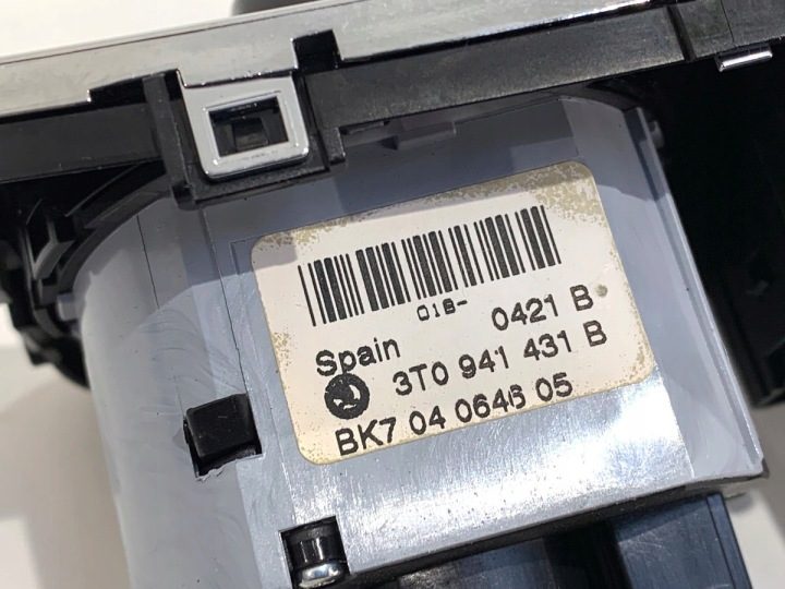 ВЫКЛЮЧАТЕЛЬ СВЕТА НА ПАНЕЛИ SKODA SUPERB II 3T0941431B 09-15 КНОПКА, фото 4