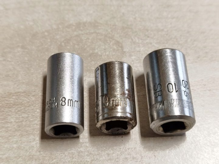 Набор головок 1/4" 6-kątnych 8,9,10 мм, фото 2