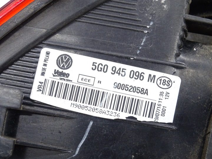 ФОНАРЬ ПРАВЫЙ ЗАДНИЙ VW GOLF VII 7 MK7 ХЭТЧБЕК 2012-2016R 5G0945096M, фото 9
