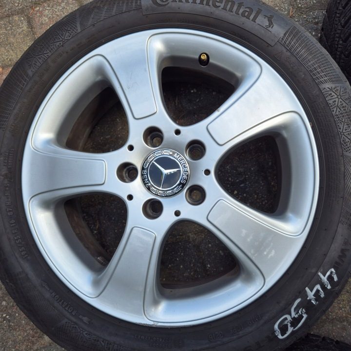 ЗИМА КОЛЕСА 16'' MERCEDES A B C W169 A169 W176 W245 W246 W204 CLA 195/55 R16, фото 5