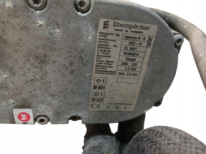 WEBASTO АВТОНОМНЫЙ ОТОПИТЕЛЬ D5ZH 35W 5.0 кВт TOYOTA AURIS I E15 1.4 D4D, фото 5
