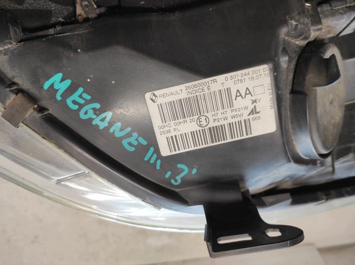 Renault Megane 3 III 08- фара левая передняя 260600017R, фото 6