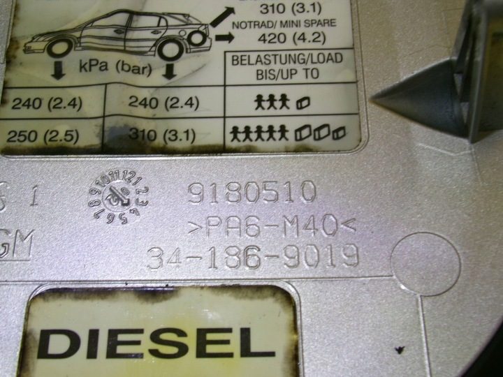 Лючок горловины бензобака Opel Vectra C СЕДАН 2002 КОД КРАСКА: Z157 NR365, фото 7