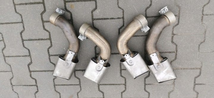 PORSCHE CAYENNE 9Y0 18- Насадки глушителя компл. 9Y0253824E 9Y0253826C, фото 7