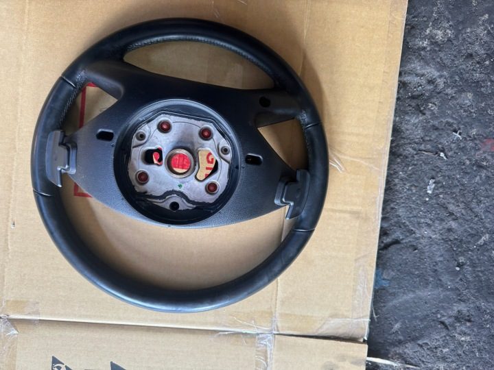 Mercedes W221 рестайлинг руль черный кожа лепестка, фото 2
