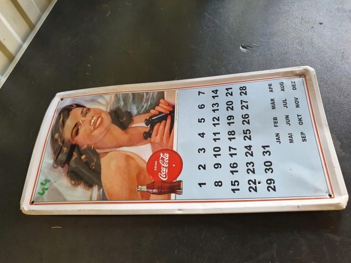 STARA ТАБЛИЧКА NIEMIECKA COCA-COLA ДЕКОРАТИВНАЯ KALENDAR, фото 2