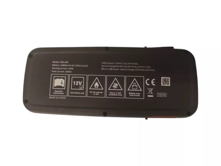 Osram BATTERYstart 400 стартер 12V 16800 мАч с повербанком и фонариком LED, фото 8