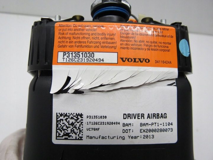 ПОДУШКА БЕЗОПАСНОСТИ AIRBAG РУЛЯ Volvo V60 I P31351030, фото 2