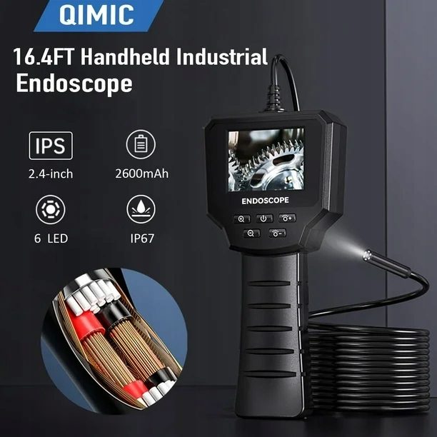 ИНСПЕКЦИОННАЯ КАМЕРА ЭНДОСКОП 2.4" 1080p 8 мм 5m 5.5 мм IP67, фото 5