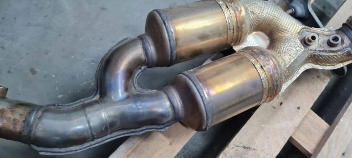 S3 8Y A3 ТРУБА WYDECJOWA КАТАЛИЗАТОРЫ DPF 2.0 TFSI 5WA131723E 5WA131701, фото 15