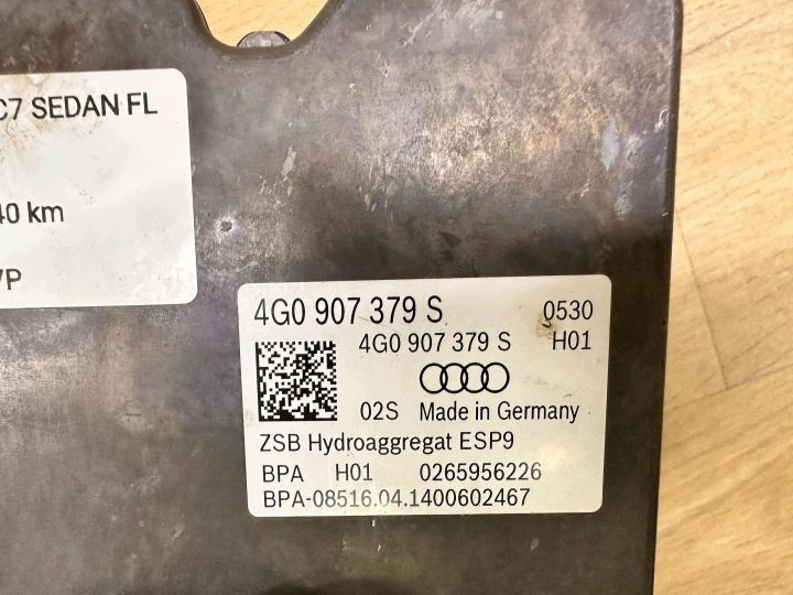 AUDI A6 C7 СЕДАН РЕСТАЙЛИНГ 2.0 TDI CNH 16 г. 40 л.с. ГЛАВНЫЙ ТОРМОЗНОЙ ЦИЛИНДР ABS ESP ЕВРОПА, фото 7