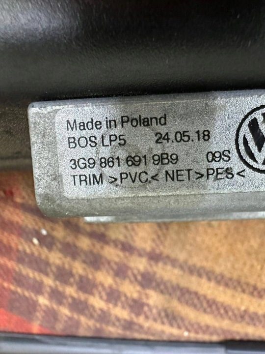 VW PASSAT B8 УНИВЕРСАЛ СЕТКА БАГАЖНИКА ШТОРКА ЗАДНЯЯ 3G9861691 5E9861691B, фото 6