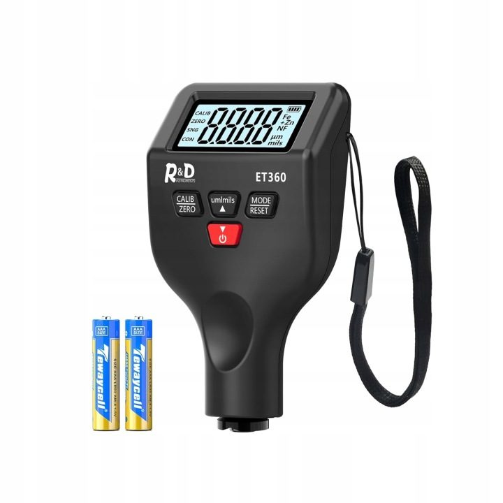 RDINSCOS Измеритель толщины краски автомобильной ET360 0-1500 um LCD, фото 1