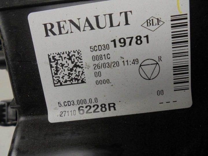 ОТОПИТЕЛЬ ВЕНТИЛЯТОР ЕВРОПА В СБОРЕ RENAULT CLIO 5 В 1,5 BLUE DCI 20 г., фото 13
