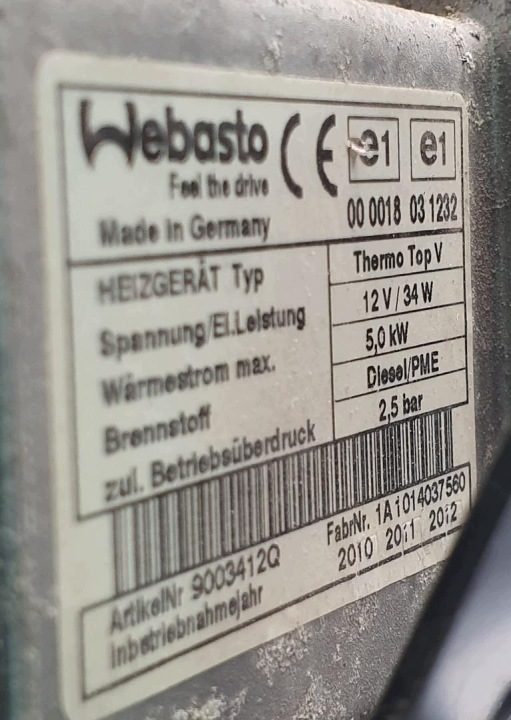 WEBASTO АВТОНОМНЫЙ ОТОПИТЕЛЬ MERCEDES GL X164 A1645003398 000018031232, фото 6