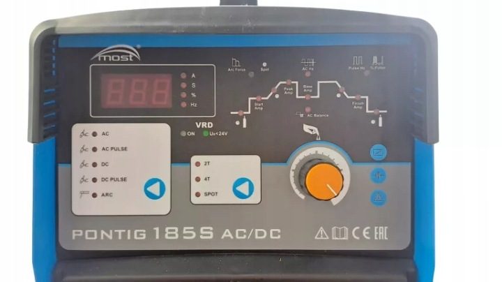 Сварочный инвертор Зарядное устройство МОСТ PONTIG 185S TIG AC/DC Комплект, фото 3