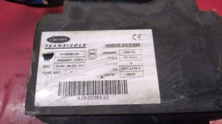 Трансформатор рефрижератор Carrier Xarios 10-00383-22 12V № 625/176, фото 2