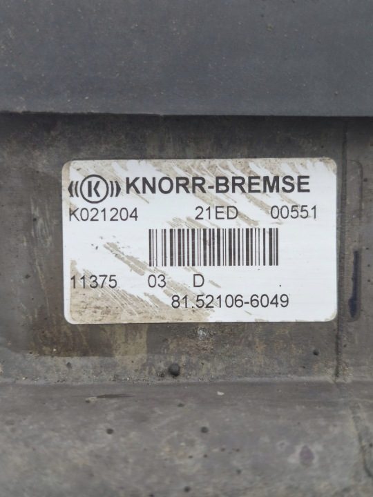 КЛАПАН МОДУЛЯТОР EBS MAN TGX TGS TGA TGL K021204 8152106-6049, фото 2