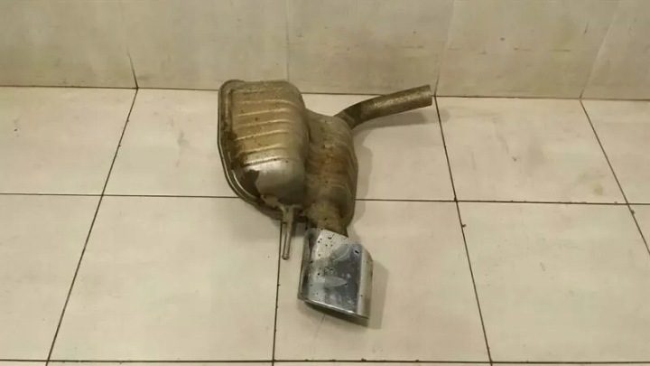 Mercedes SL350 R230 выхлоп silencer A2304900021 silencer левый, фото 1