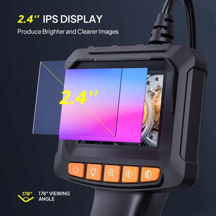 PANCELLENT Инспекционная камера HD 1920P Водонепроницаемая с Дисплеем LED, фото 4