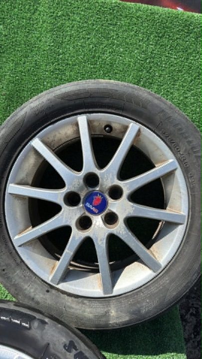 Литые диски колеса Saab OE 93 9-3 5x110 alu43 шины 205/55/16, фото 2