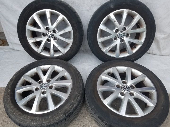 4× Литой диск Volkswagen OE 6.5" x 16" 5x112 ET 50, фото 1