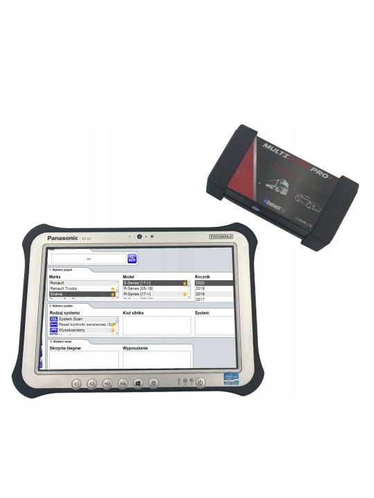 ЭБУ диагностический Panasonic Multidiag Pro+ OBD2 8 проводов для ciężarówek, фото 2