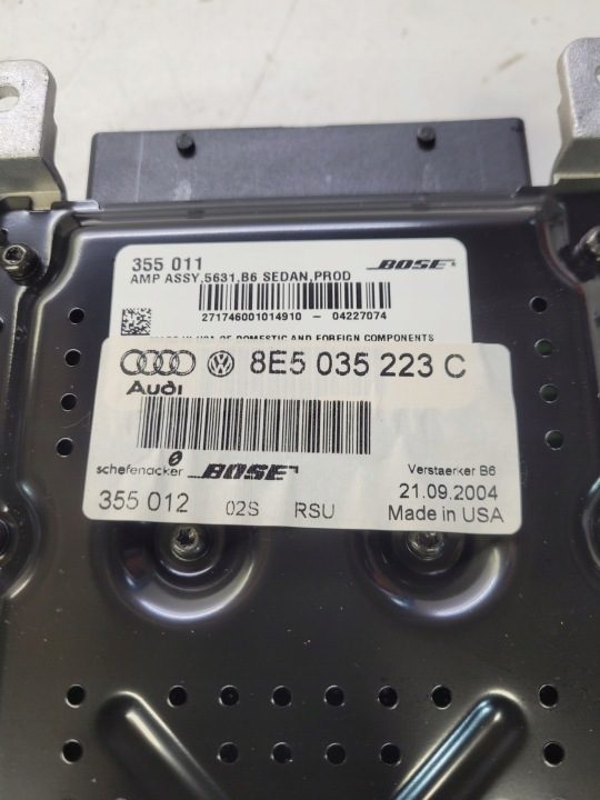 УСИЛИТЕЛЬ BOSE AUDI A4 B6 B7 СЕДАН 8E5035223C, фото 5