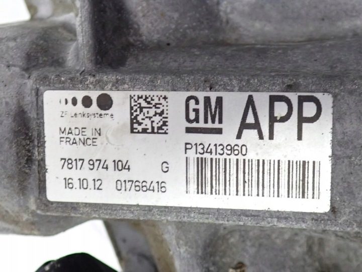 РУЛЕВАЯ РЕЙКА КОЛОНКА МЕХАНИЗМ ЕВРОПА P13413960 OPEL ZAFIRA C III 17 г., фото 8