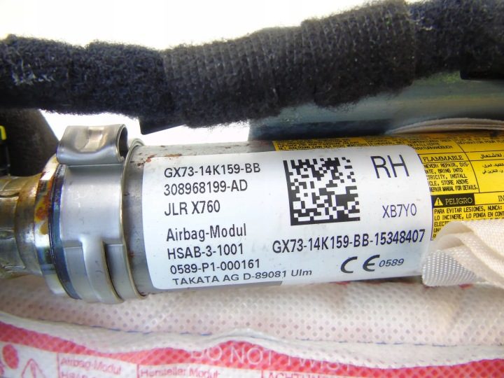 ШТОРКА AIRBAG ПРАВЫЙ JAGUAR XE X760 GX73-14K159-BB, фото 3