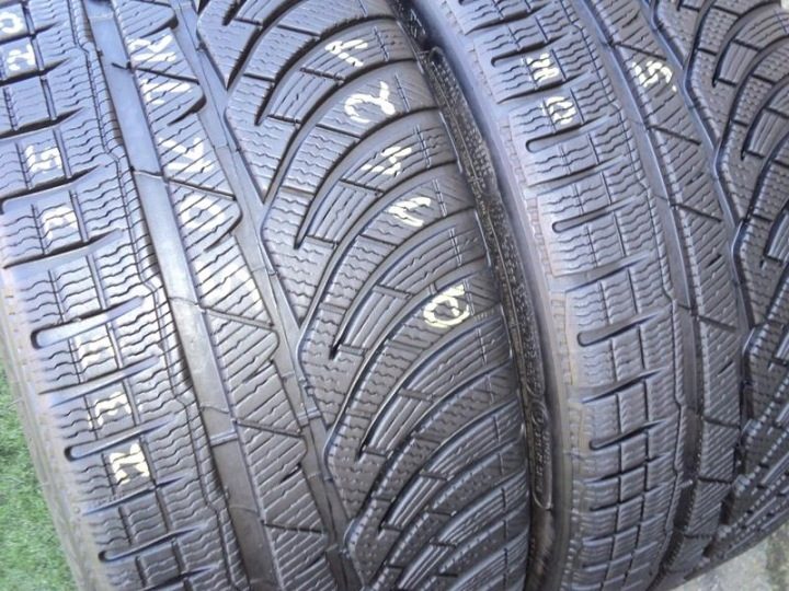 2× Шина зимняя Michelin Pilot Alpin 4 235/35R20 92 В сцепление на снегу (3PMSF), защита диска, усилитель (XL) N0 - Porsche, фото 5